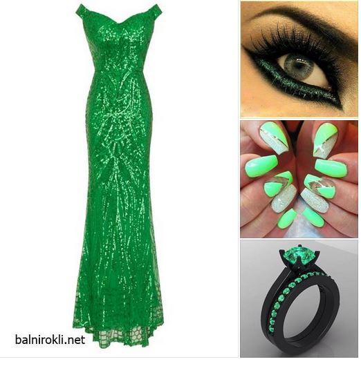 зелена официална рокля