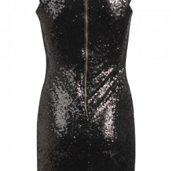 Блестяща Къса Черна Секси  Парти Рокля