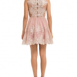 Абитуриенстка Къса Бална Рокличка Дантела и Тюл