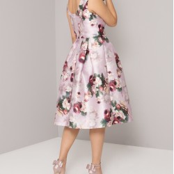 Елегантна Официална Рокля Флорален Принт Макси Размери