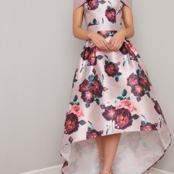 Асиметрична Елегантна Официална Рокля Флорал 