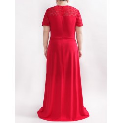 Бална Дълга Червена Рокля Шифон Макси Дами