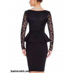 Елегантна Къса Вечерна Парти Рокля Бюстие с Дантела