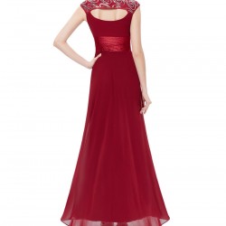Бална Дълга Червена Рокля Декорации