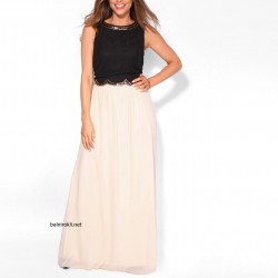 Абитуриентска Дълга Бална Рокля Два Цвята 