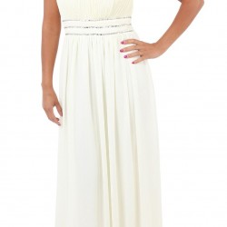 Бална Дълга Официална Рокля Шифон с Камъни