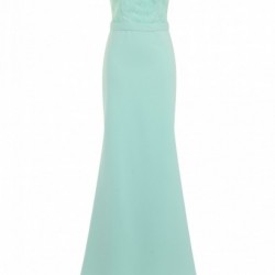 Дълга Елегантна Рокля Цвят Мента Русалка