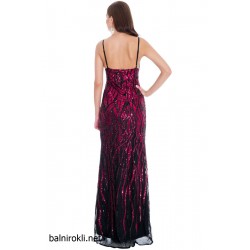 Дълга Елегантна Блестяща Рокля Пайети