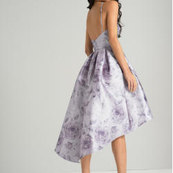 Асиметрична Официална Многоцветна Рокля за Парти