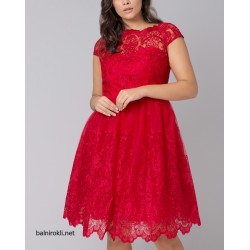 Абитуриентска Бална Червена Рокля Тюл Бродерии Макси Размери Абитуриентска Бална Червена Рокля Тюл Бродерии Макси Размери