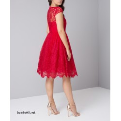 Абитуриентска Бална Червена Рокля Тюл Бродерии Макси Размери Абитуриентска Бална Червена Рокля Тюл Бродерии Макси Размери