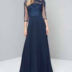 Абитуриентска Бална Тъмносиня Рокля 5