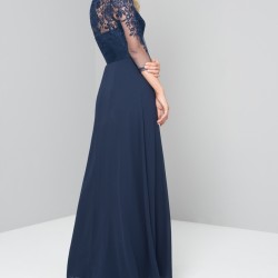 Абитуриентска Бална Тъмносиня Рокля 5