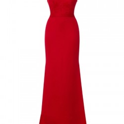 Бална Червена Рокля с Гол Гръб