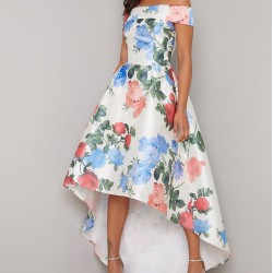 Асиметрична Елегантна Рокля Флорален Принт