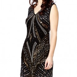 Елегантна Малка Черна Рокля Ретро Стил