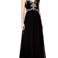 Дълга Бална Рокля Бюстие Камъни Цвете