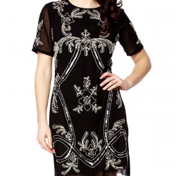 Елегантна Малка Черна Рокля Ретро Стил 2