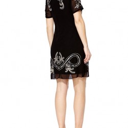 Елегантна Малка Черна Рокля Ретро Стил 2