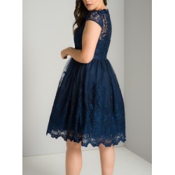 Елегантна Рокля Макси Дами Тъмносин Цвят 3 Елегантна Рокля Макси Дами Тъмносин Цвят 3