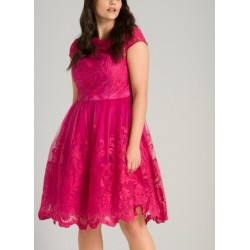 Елегантна Рокля Макси Дами Циклама 