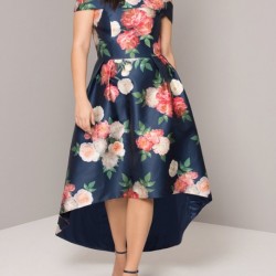 Асиметрична Елегантна Официална Рокля Рози  Макси Дами 