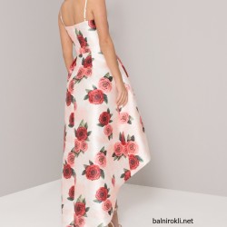 Асиметрична Официална Рокля Флорален Принт