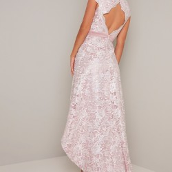 Асиметрична Елегантна  Парти Рокля Пастелен Цвят