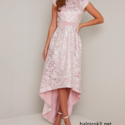 Асиметрична Елегантна  Парти Рокля Пастелен Цвят