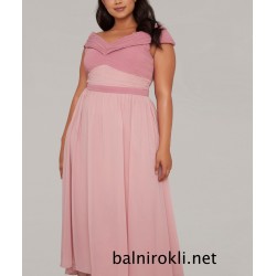  Дълга Елегантна Рокля Пепел от Рози Макси Размери