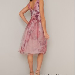 Абитуриентска Рокля Цветя Дигитален Принт 