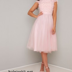 Абитуриенстка  Вечерна Розова Официална Рокля