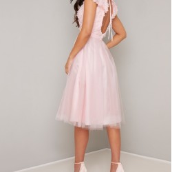 Абитуриенстка  Вечерна Розова Официална Рокля