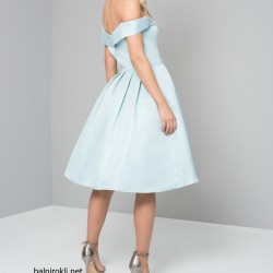 Елегантна Секси Рокличка за Парти в Син Цвят