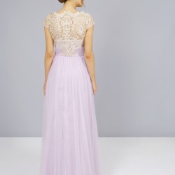 Бална Дълга Елегантна Рокля Нежно Лилав Цвят Бална Дълга Елегантна Рокля Нежно Лилав Цвят