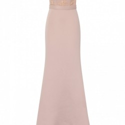 Дълга Елегантна Рокля Цвят Мока Русалка