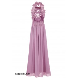 Бална Дълга Вечерна Рокля Розово Бална Дълга Вечерна Рокля Розово