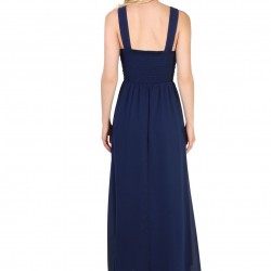 Дълга Официална Синя Рокля Шифон