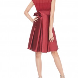 Официална Вечерна Тъмночервена Рокля