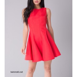 Елегантна Червена Мини Официална Рокличка