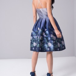 Елегантна Официална Рокля Флорален Мотив 1