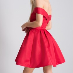 Вечерна Елегантна Къса Червена Секси Рокличка