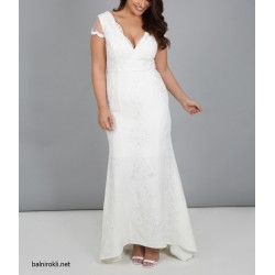 Бяла Бална Дълга Рокля Принцеса Макси Дами