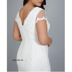 Бяла Бална Дълга Рокля Принцеса Макси Дами