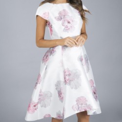 Елегантна Официална Рокля Принт Флорал