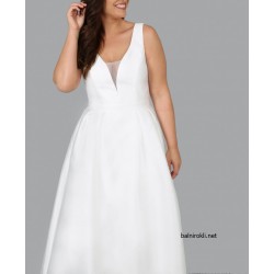 Елегантна Дълга Бяла Вечерна Рокля Макси Дами