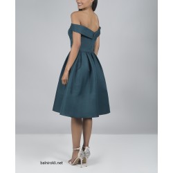 Официална Коктейлна Тъмнозелена Рокля Официална Коктейлна Тъмнозелена Рокля