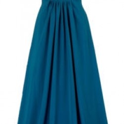 Елегантна Дълга Рокля от Шифон Син цвят