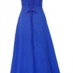 Синя Дълга Официална Рокля Шифон Плюс Размери Синя Дълга Официална Рокля Шифон Плюс Размери