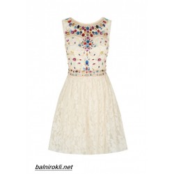  Бална Луксозна Къса Официална Рокля Камъни